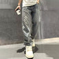 Retro distressed ripped jeans