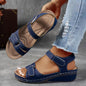 Roman Style Velcro Strap Sandals for Women