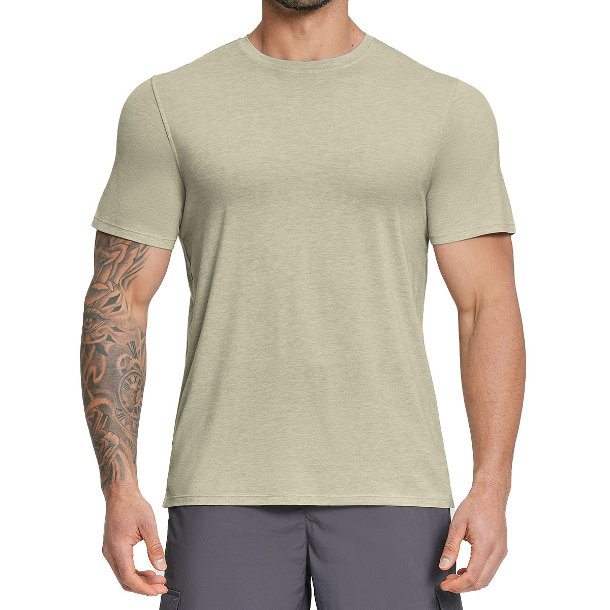 Mens Lyocell Merino Wool Blend T-Shirt