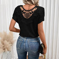Womens V-Neck Double-Layer T-Shirt