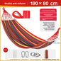 Thickened Nylon Outdoor Hammock Anti-Rollover Striped Swing Bed