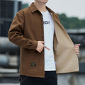 Men's thick and warm long-sleeved shirt