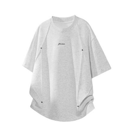 Men's 3D Pleated Short Sleeve T-Shirt