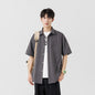 Mens Summer Ice Silk Shirt Jacket