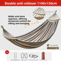Thickened Nylon Outdoor Hammock Anti-Rollover Striped Swing Bed