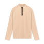 Mens Solid Color Half Zip Turtleneck Sport Shirt