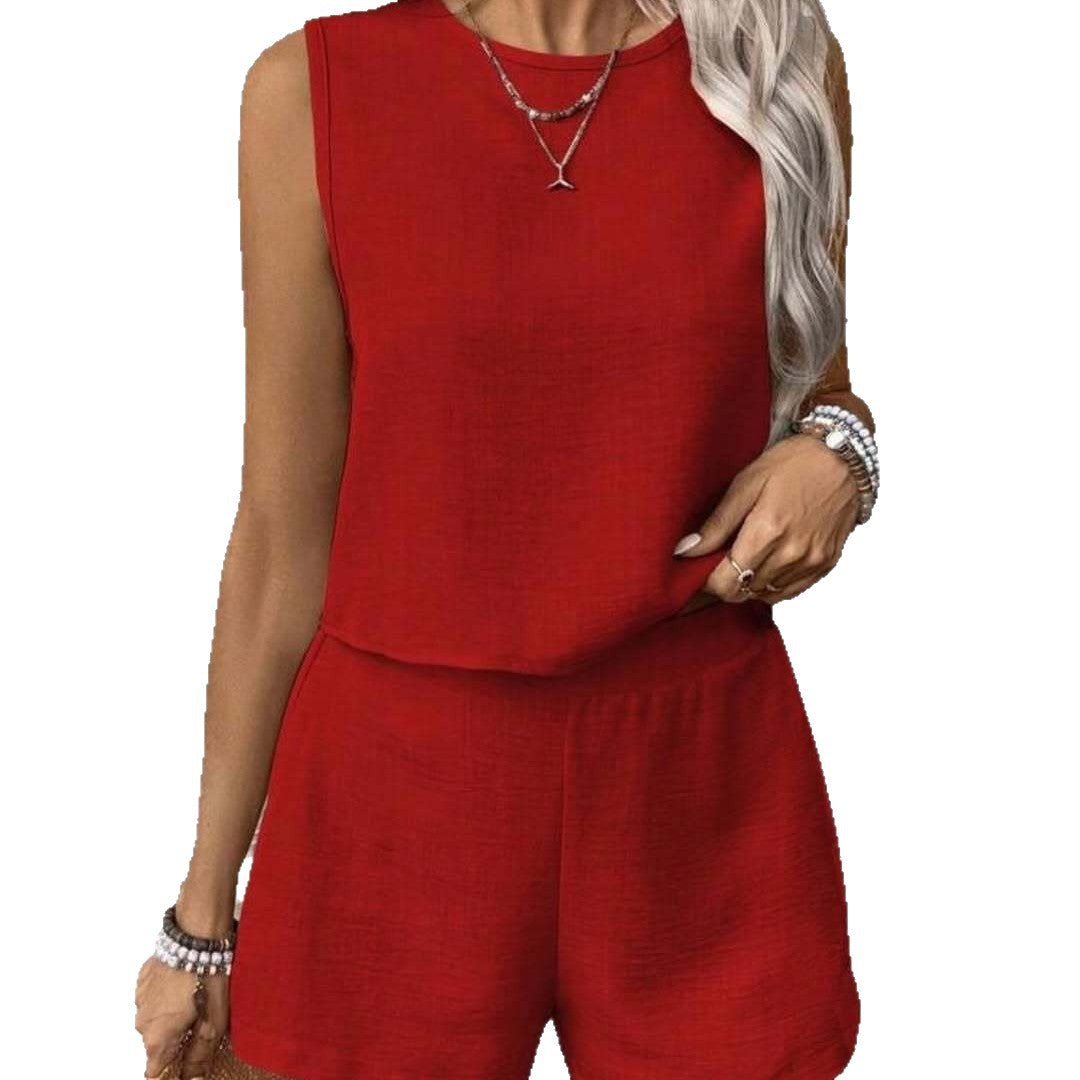 Casual vest and shorts