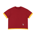 Unisex Boxy Color Block T-Shirt