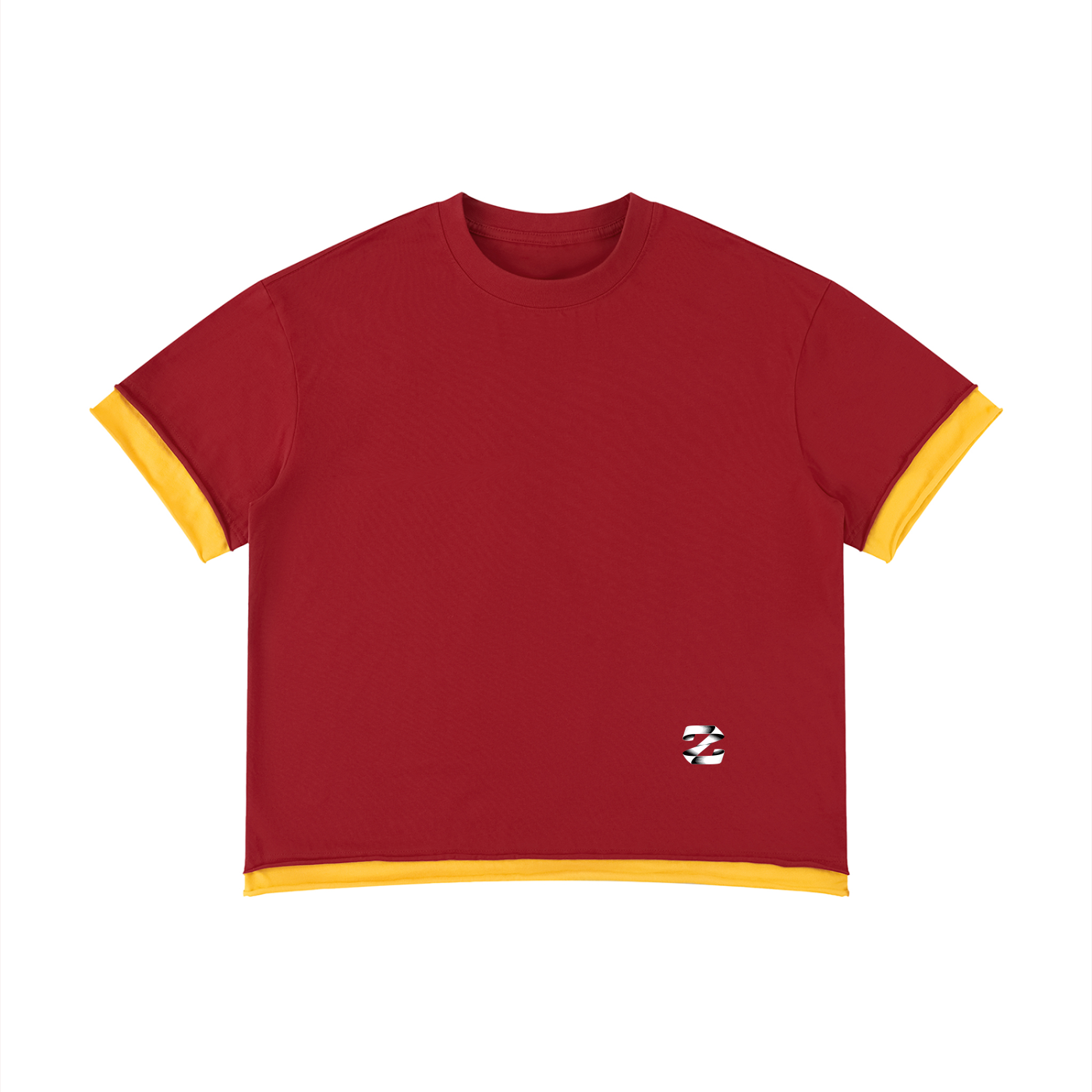 Unisex Boxy Color Block T-Shirt