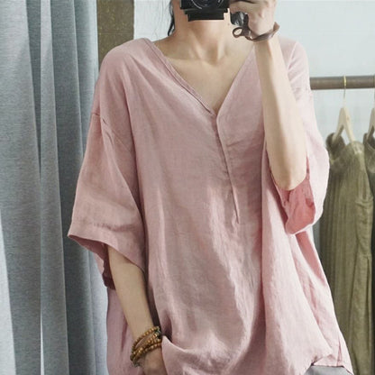 Womens Casual V-Neck T-Shirt