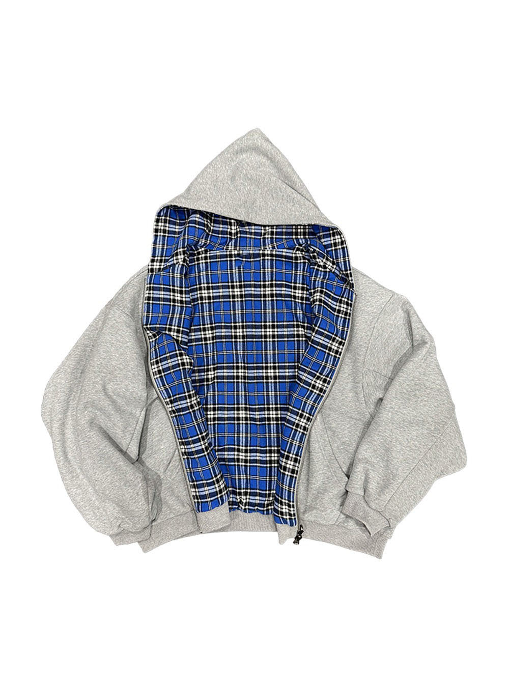 Reversible Spliced Hooded Jacket for Men