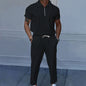 plus size men's solid color suit