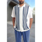 Spring and summer casual beach-style shirt set