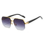 Half Frame Square Sunglasses for Men