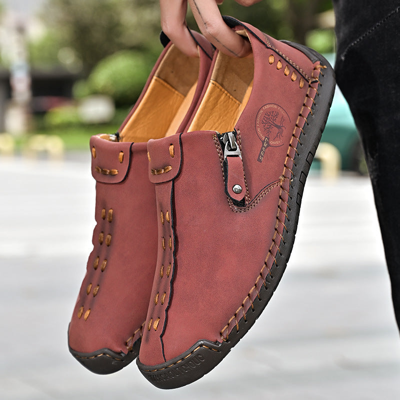 Mens Slip-On Leather Casual Shoes