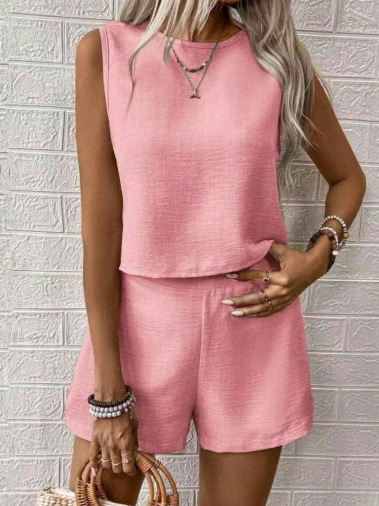 Casual vest and shorts