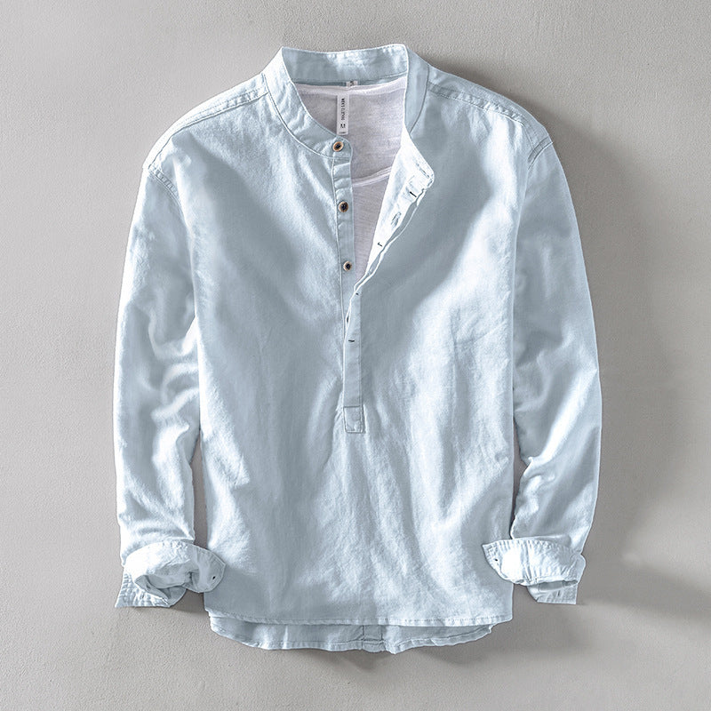 Men's Casual Stand Collar Shirt