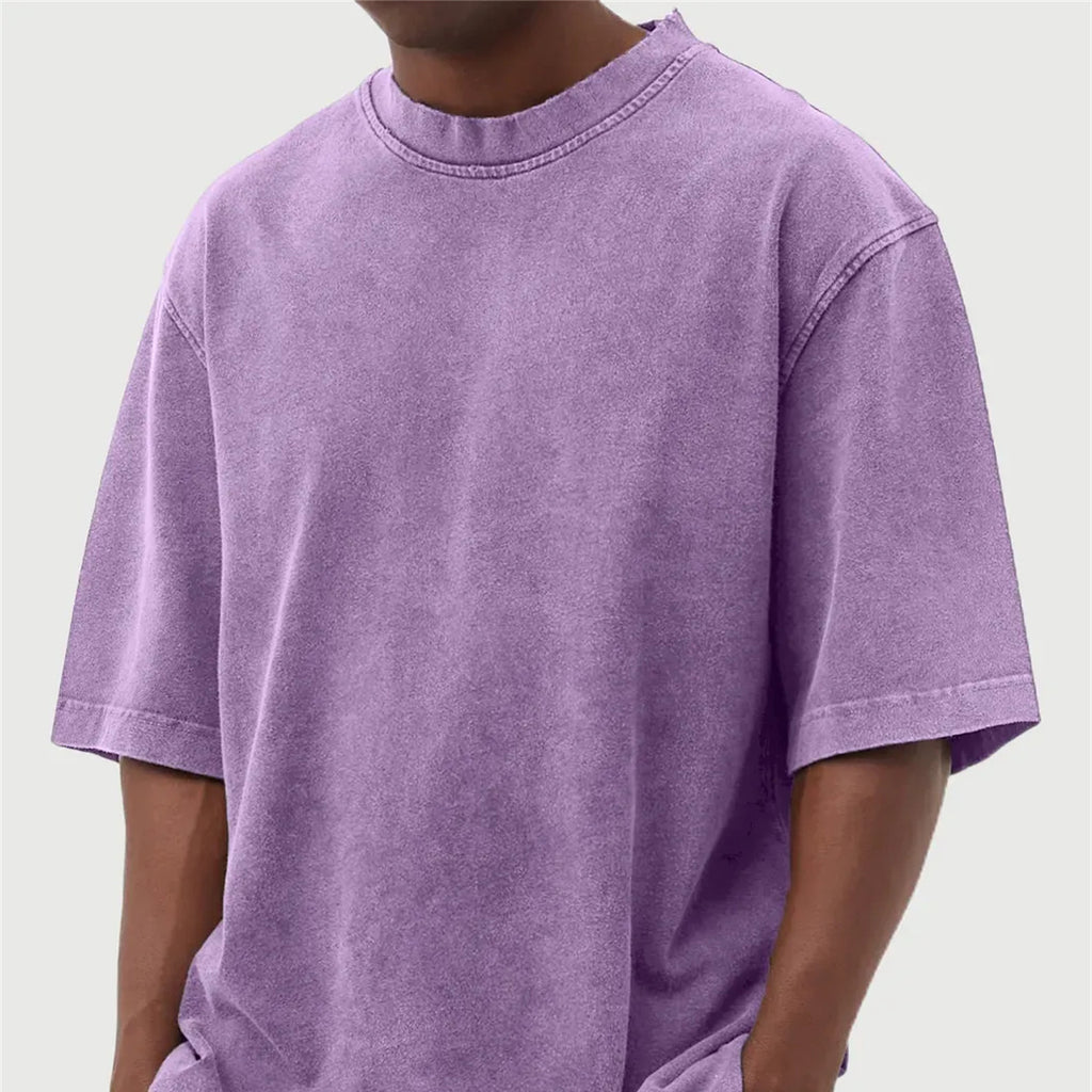 Mens Waffle Print Casual T-shirt