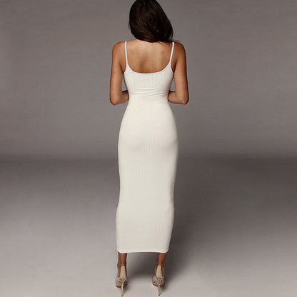 Color-Blocking Spaghetti Strap Dress for Women