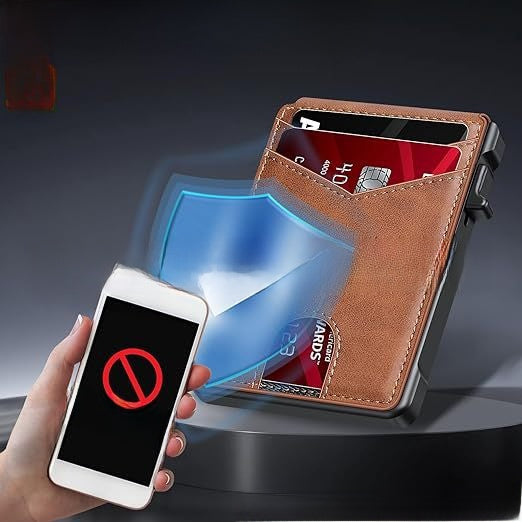 Mens Carbon Fiber Wallet with Airtag Slot