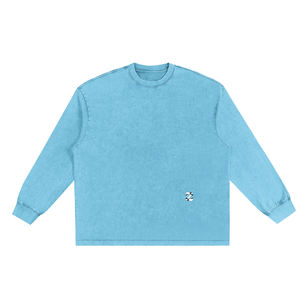 Snow Washed Frayed Edge T-Shirt