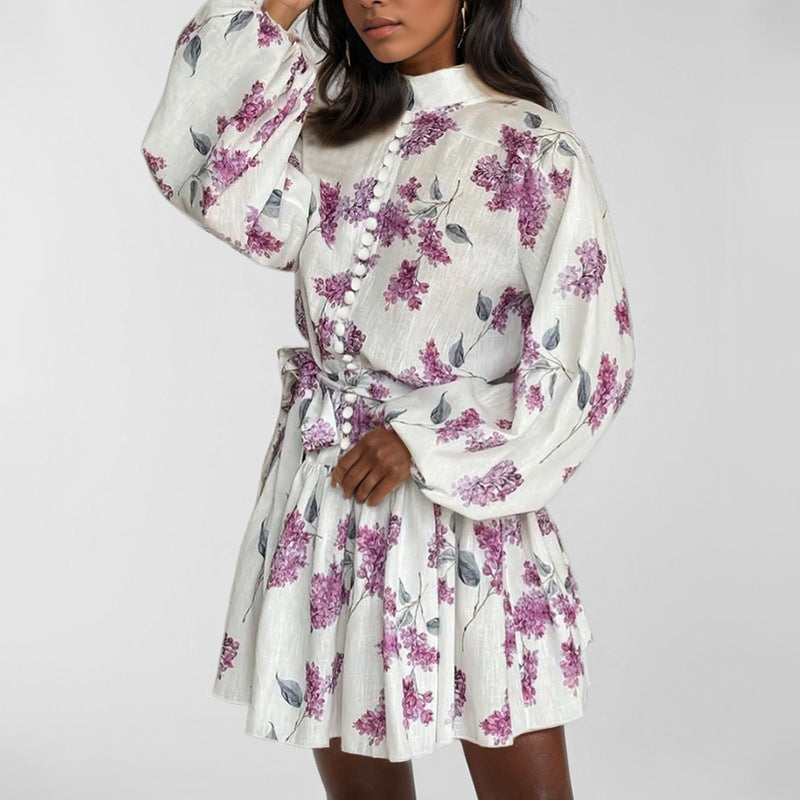 Strap pleated dress