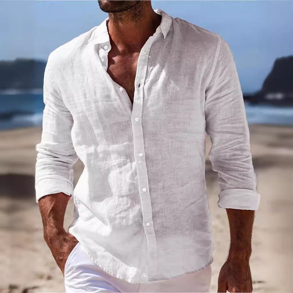 Men's Casual Long Sleeve Button Shirt