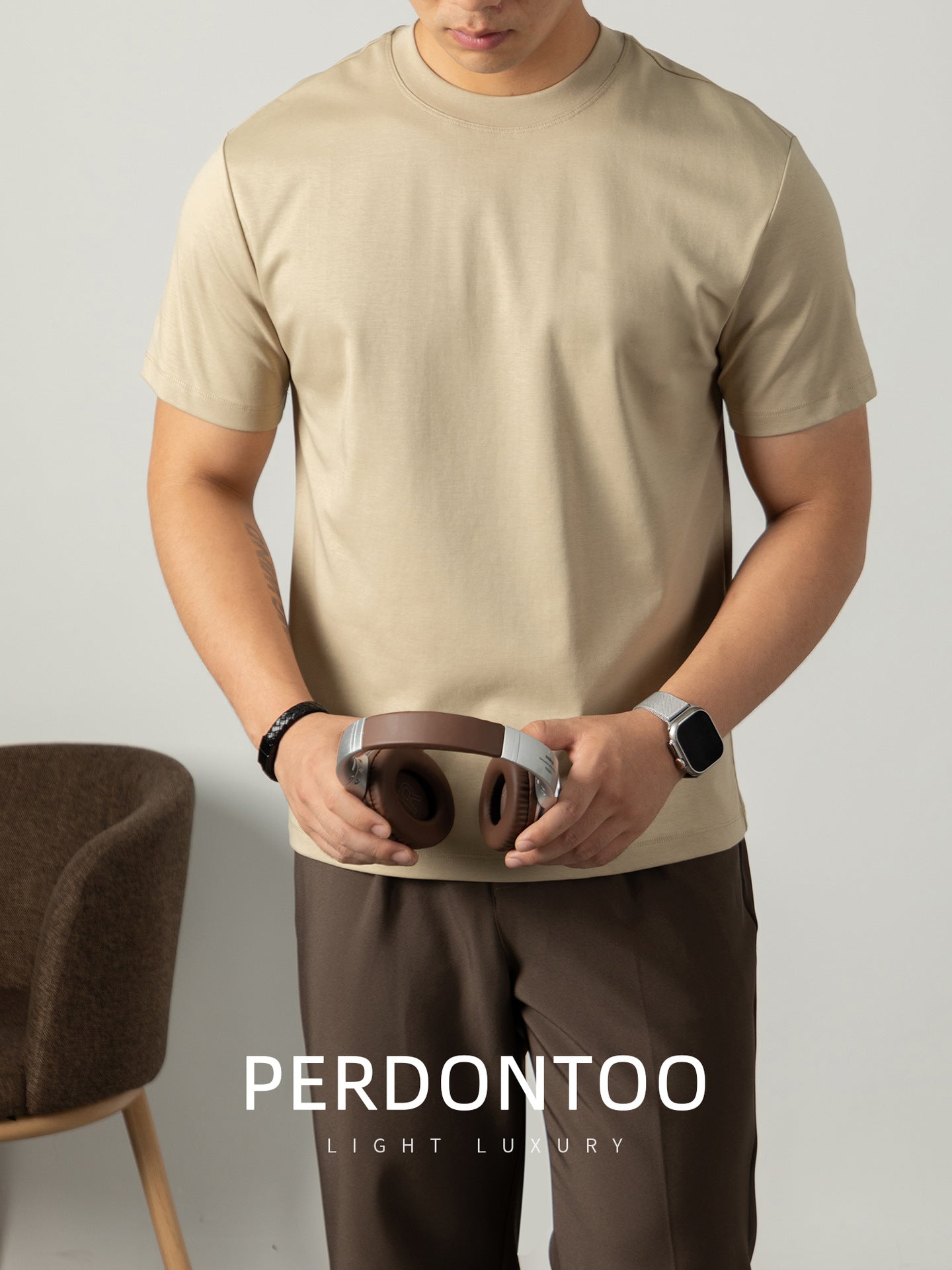 Men's Cool-Feeling Cotton Short Sleeve T-Shirt