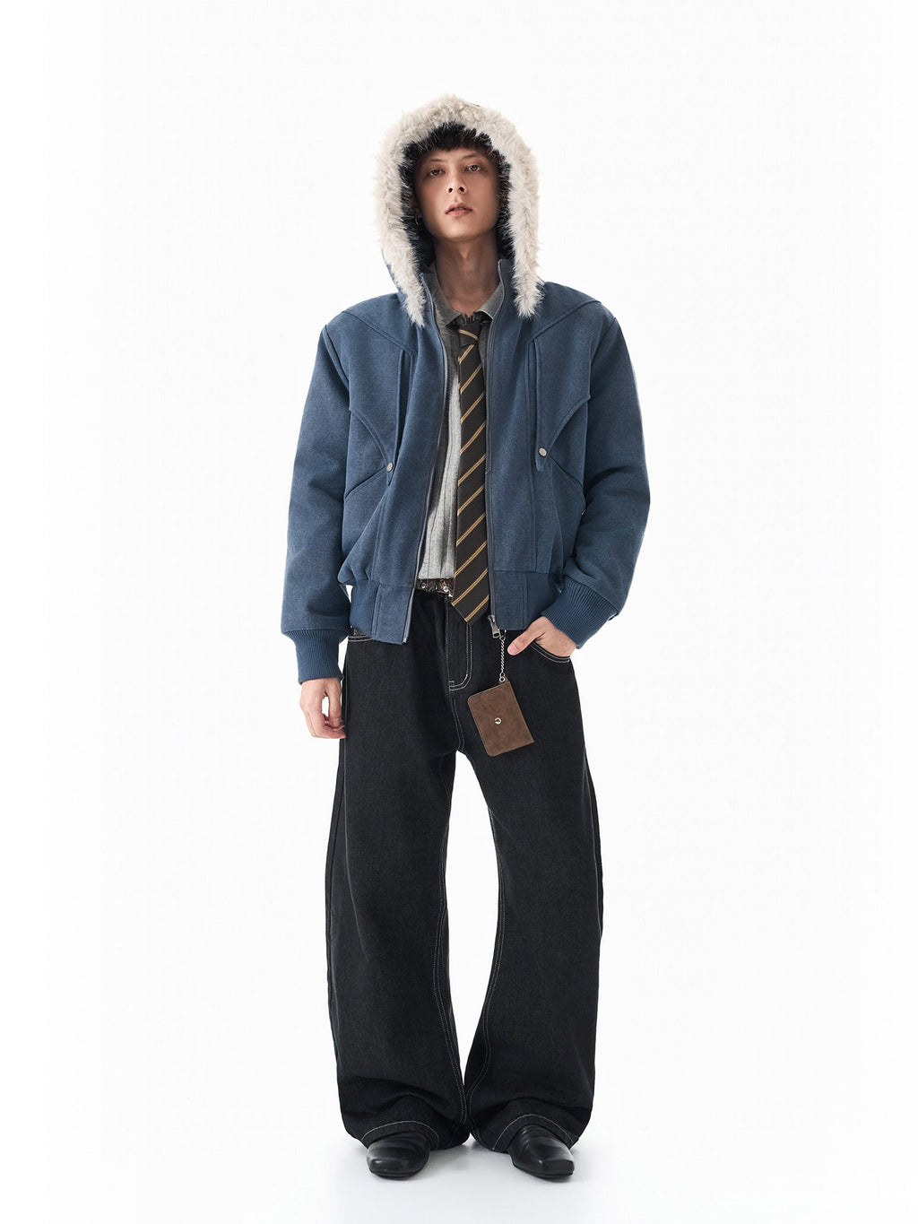 Heavyweight Cotton Canvas Jacket with Detachable Hood