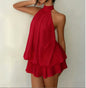 Halter Neck Backless Summer Dress