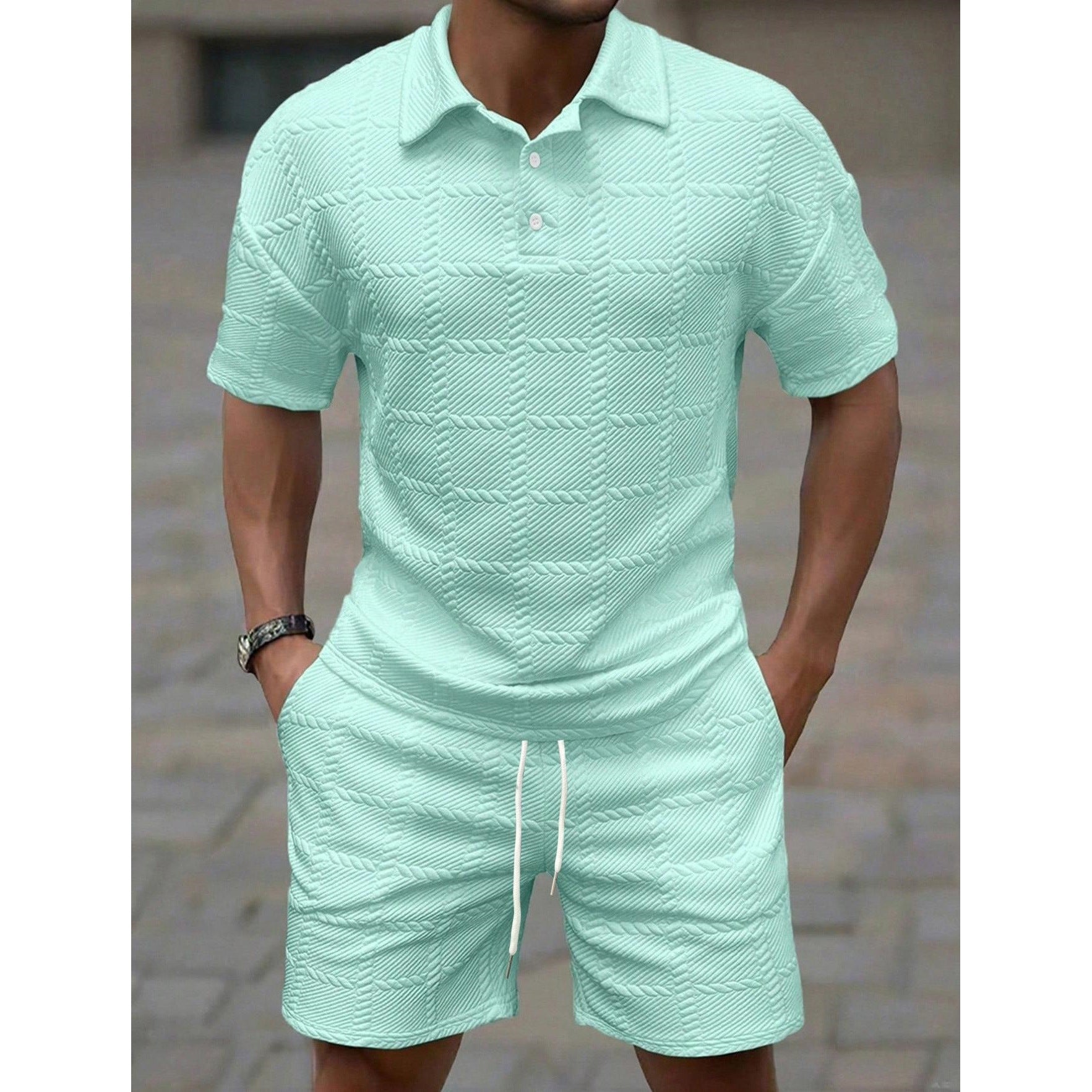 Men's Short-Sleeved Shorts Set Casual Summer Wear