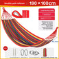 Thickened Nylon Outdoor Hammock Anti-Rollover Striped Swing Bed