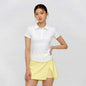 Womens Sports Polo Shirt Stretch Fabric Cooling Athletic Top