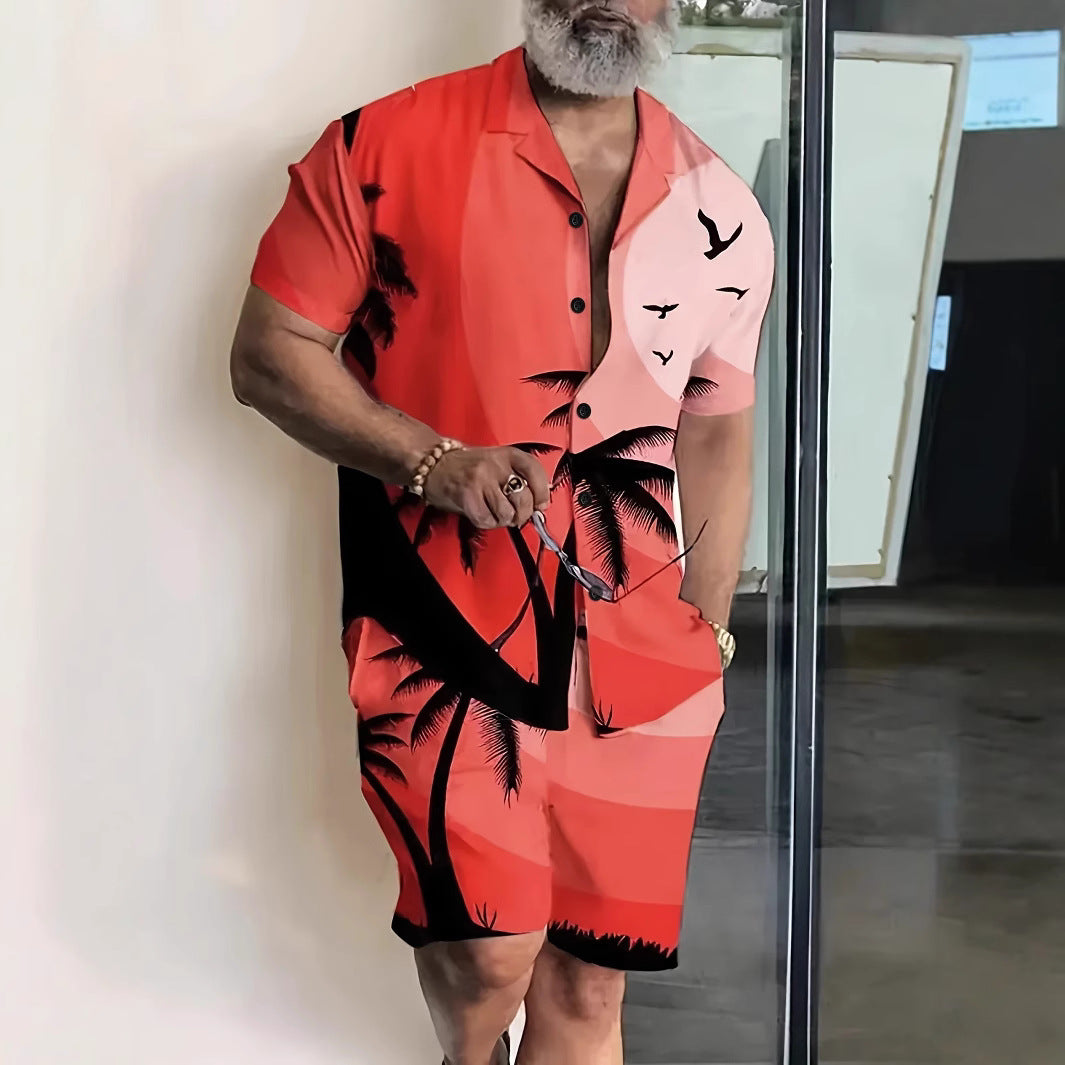 Men's Hawaiian Casual Short Sleeve Shirt