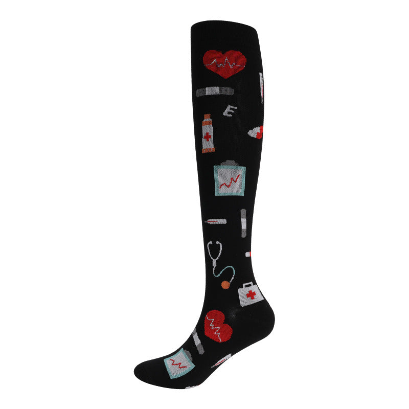 Nylon Compression Socks for Running Cycling Yoga