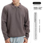 Mens Long Sleeve Knitted Polo Shirt
