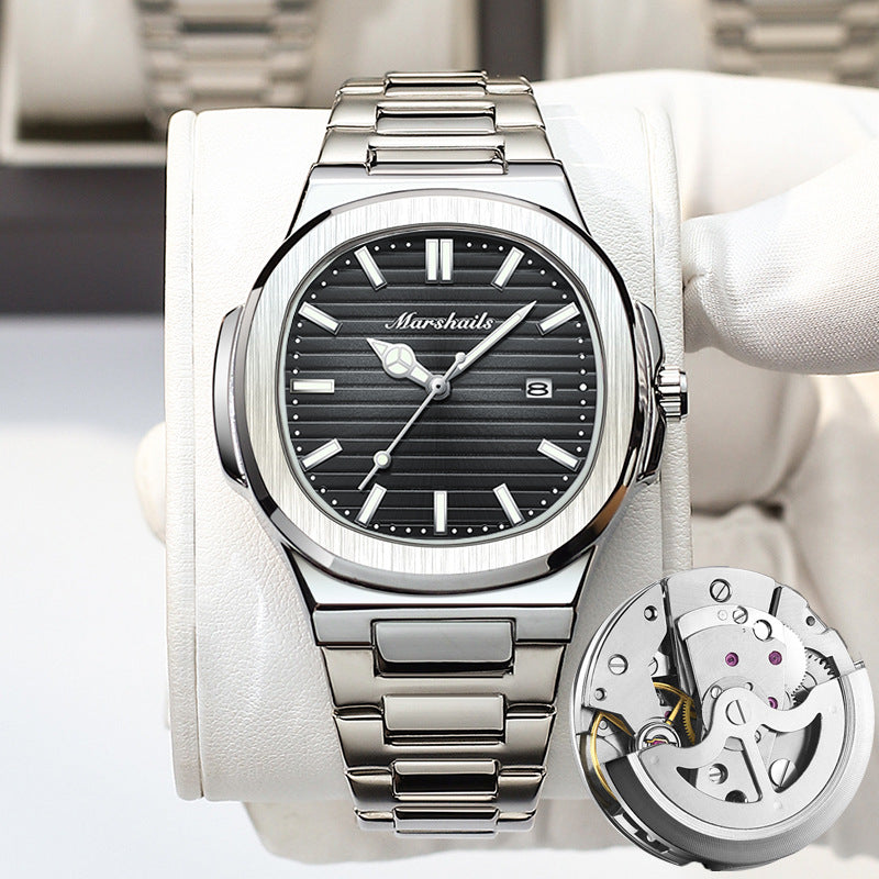 Nautilus Automatic Mens Watch Waterproof Luminous Calendar