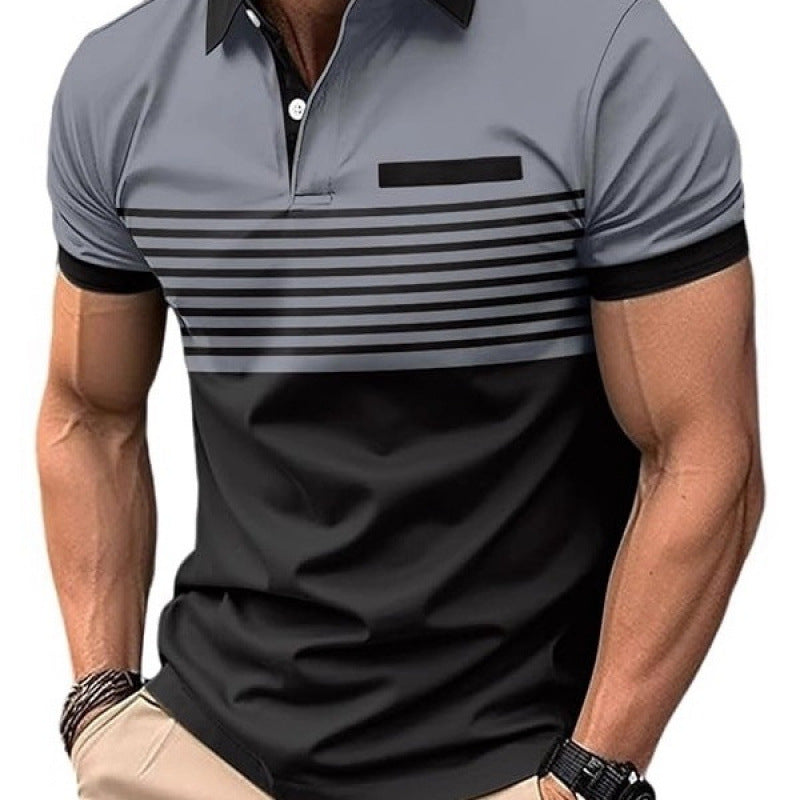 Classic Floral Print Mens Polo Shirt