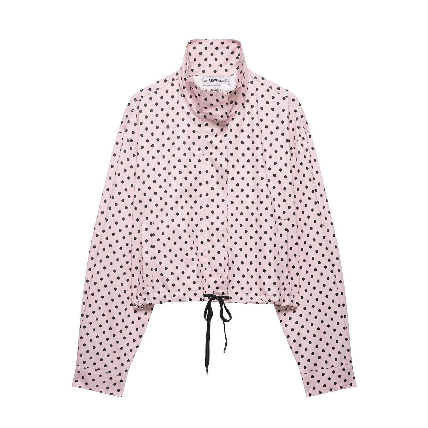 Polka Dot Drawstring Jacket and Pants
