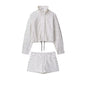 Polka Dot Drawstring Jacket and Pants