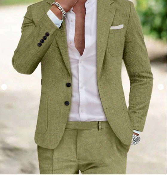 Men's Digital Printing Casual Suit Set