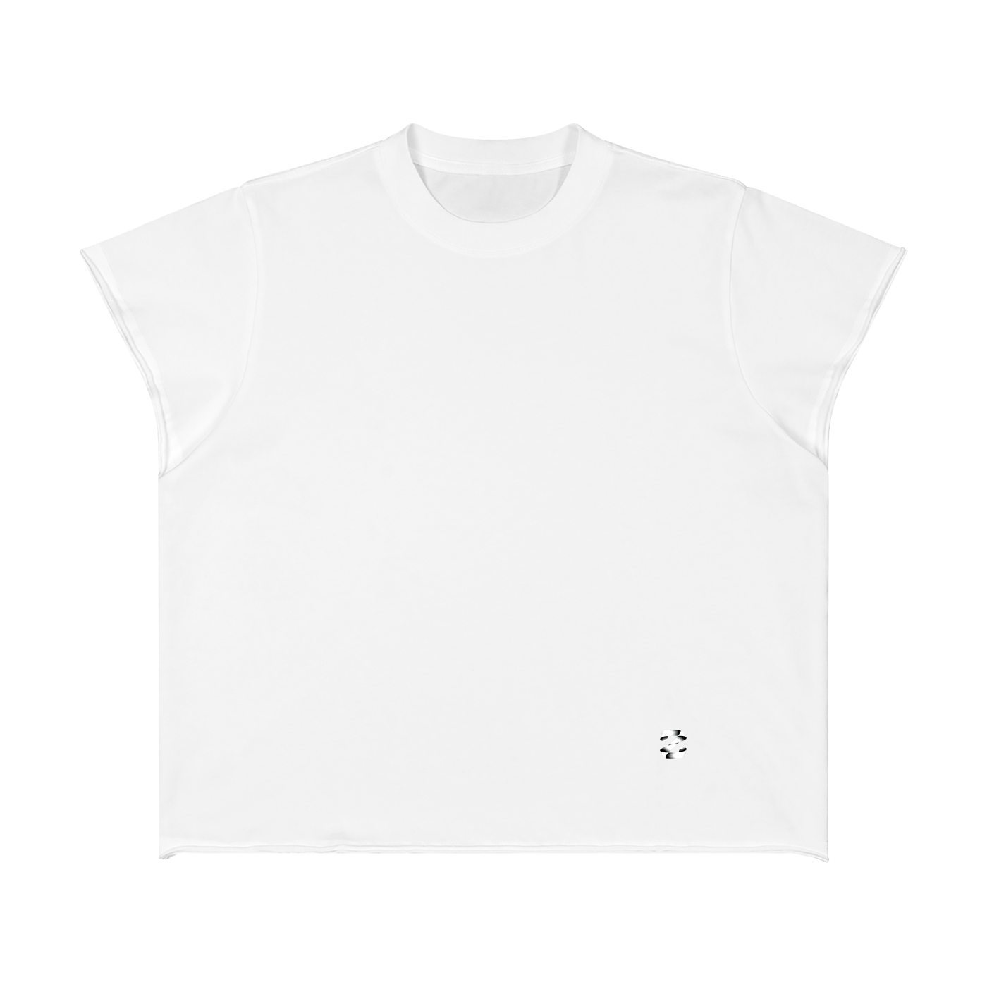 Unisex Boxy Raw Edge T-Shirt
