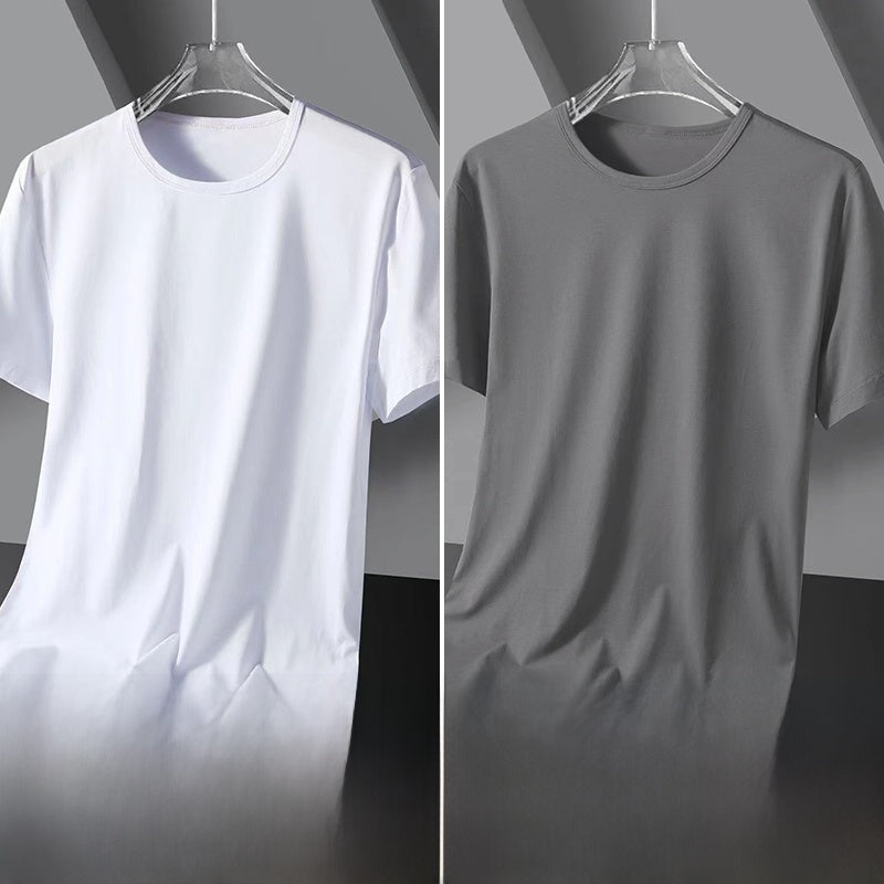 Solid color quick-drying short sleeves