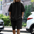 Men's Casual Short Sleeve T-Shirt and Shorts Set