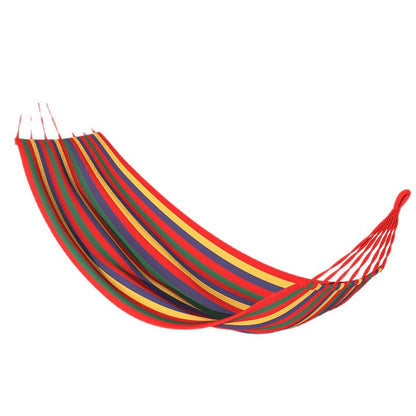 Thickened Nylon Outdoor Hammock Anti-Rollover Striped Swing Bed
