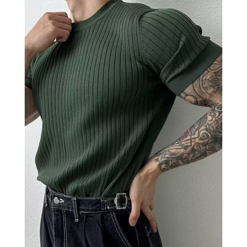 Mens Breathable Knit T-shirt