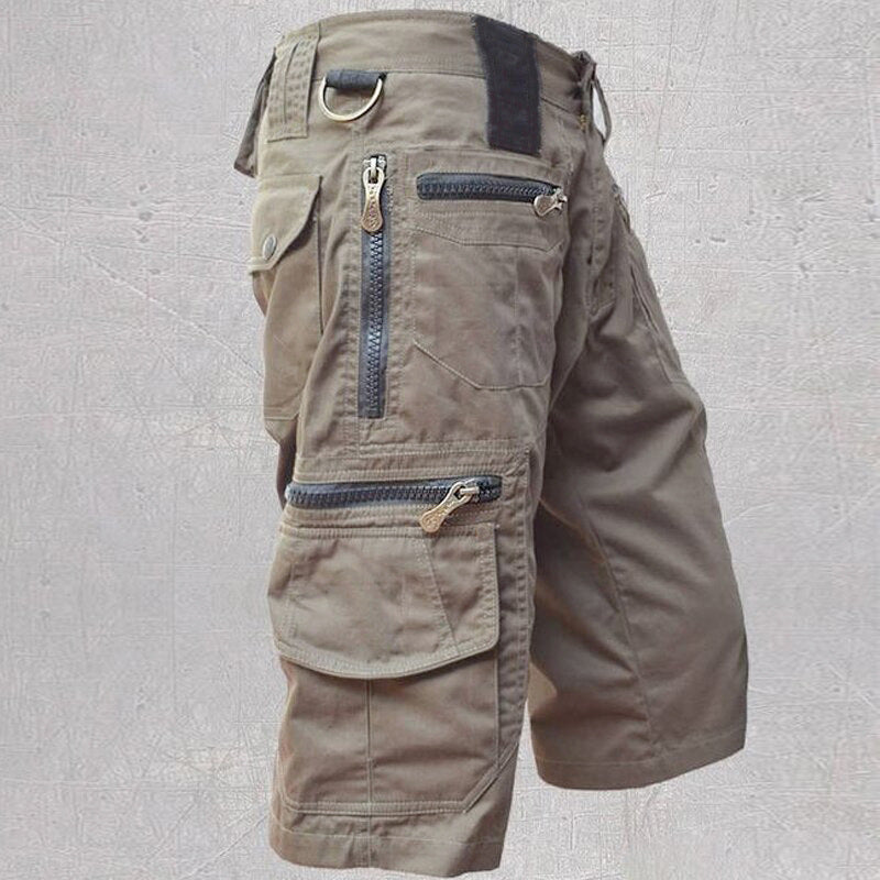Mens Cropped Cotton Casual Pants