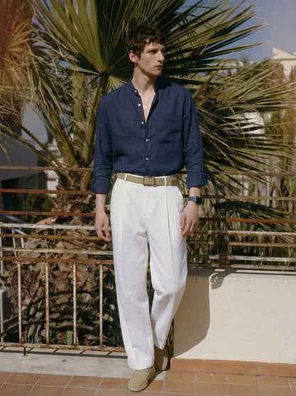 Linen old money style shirt