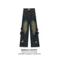 Men's Stitched Wide Leg Straight Jeans