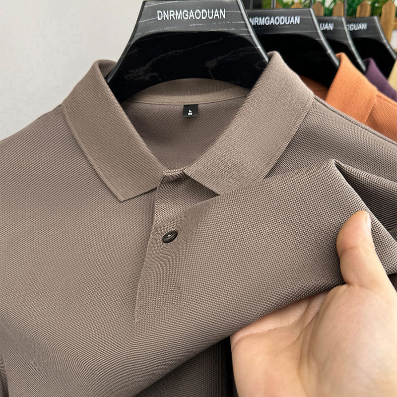 Mens Cotton Polo Shirt Short Sleeve Casual Top